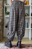 Jasper Plaid Brushed Cotton Shelby Barrel Pant Navy